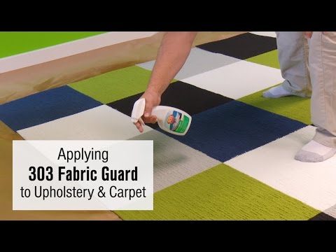 Applying 303 Fabric Guard to Upholstery & Carpet