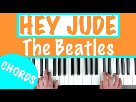 HEY JUDE - The Beatles Piano Tutorial [chords]