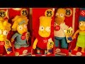 THE SIMPSONS 25th ANNIVERSARY COMPLETE SET OF 5 ELECTRONIC TALKING PLUSH DOLLS VIDEO REVIEW