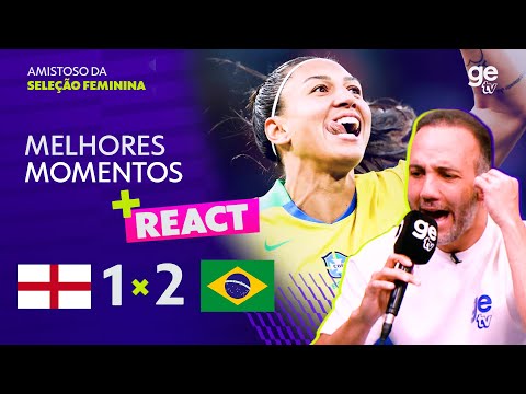 Gols e lances de Inglaterra x Brasil