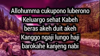 Download lagu Allohumma Sugehono Luberono Keluargo Sehat Kabeh Sugih Beras Sugih Duit | Sholawat Viral Tiktok mp3
