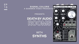 Video thumbnail for Death by Audio ROOMS Reverb Demo w/ Synths (Lorre-Mill Keyed Mosstone) by Duskmos