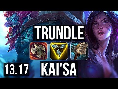 TRUNDLE vs KAI'SA (TOP) | 1000+ games, 1.3M mastery | EUW Master | 13.17