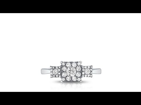 DmdCout 14K Dmnd SqreStepRing