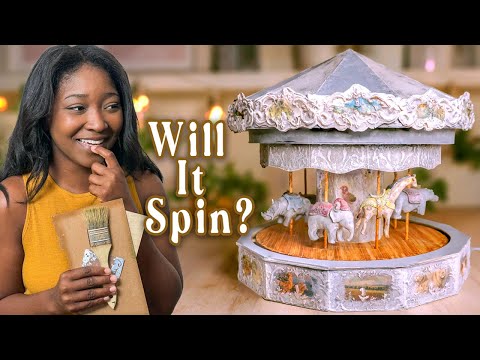 This build almost made me quit YouTube...I built a miniature merry-go-round/carousel from scratch 🥰