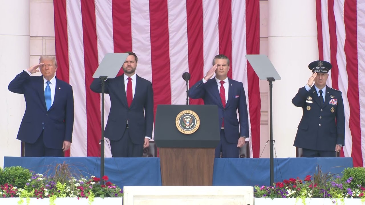 President Trump Participates in a Memorial Day Tribute at Arlington National Cemetery