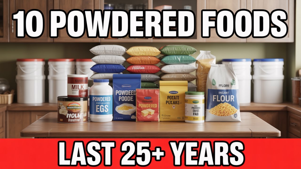10 Powdered Foods That Last 25+ Years (Long Term Food Storage)