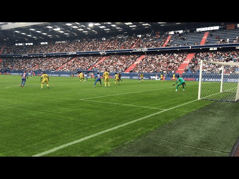 Le but de Quentin Daubin vu depuis le bord de la pelouse (J2 Ligue 2 BKT : SMCaen 2-0 Pau FC)