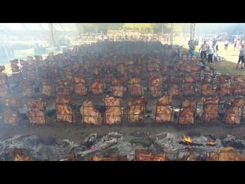 Brazilian city claims world's biggest barbecue ever