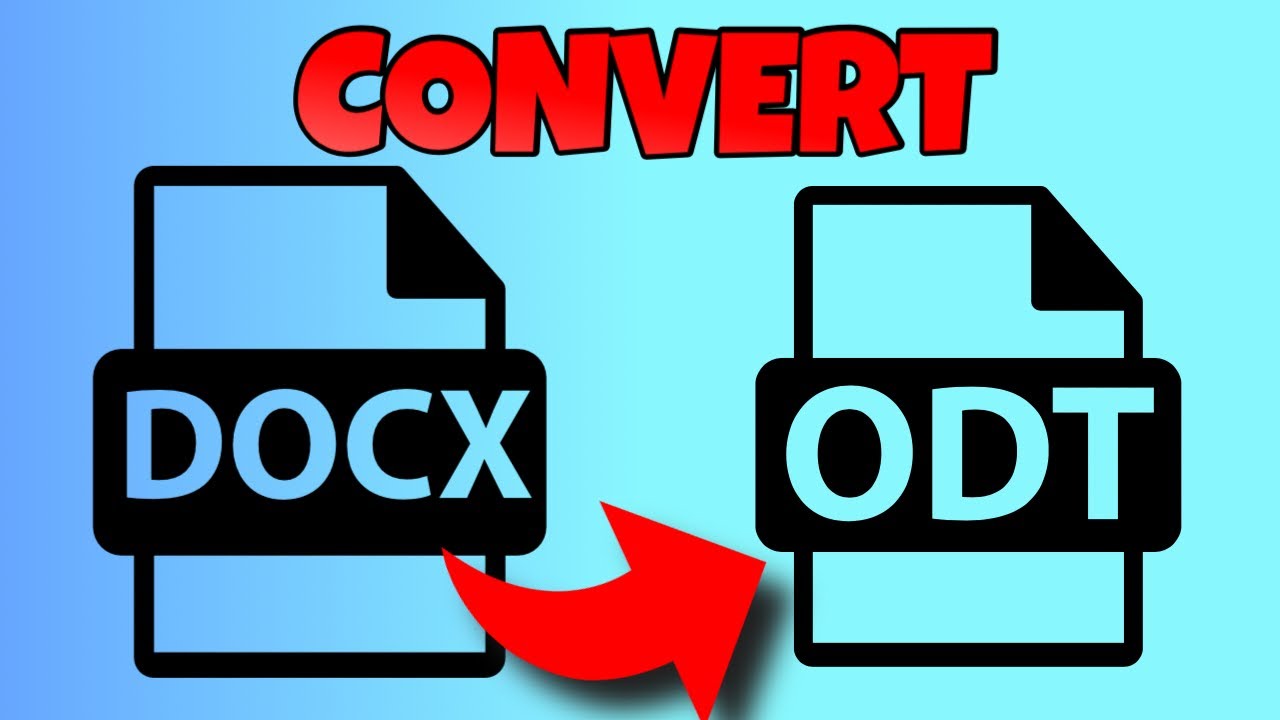 How to convert docx to odt
