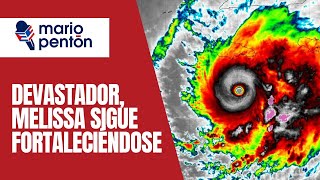 El devastador huracán Melissa sigue fortaleciéndose en su camino a Cuba