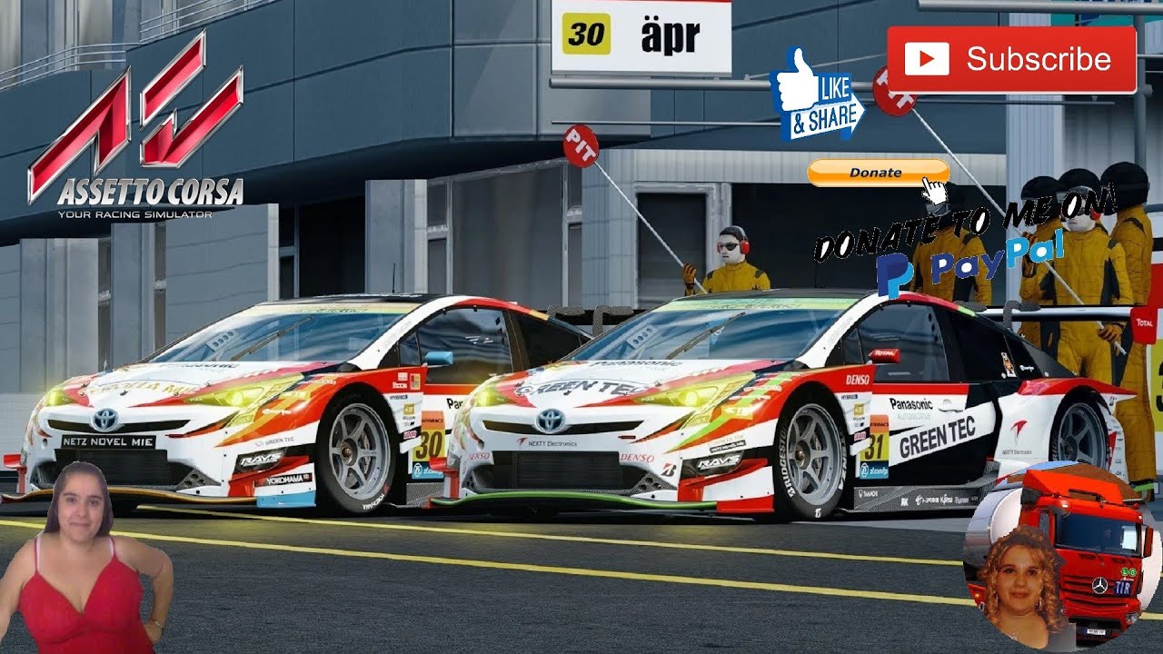 Assetto Corsa Toyota Prius Super GT300 2016 by TheNuvolari Test Fuji Speedway Japan Gameplay ITA