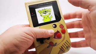 Rare Pokémon Pikachu Game Boy DMG-01 | IPS V5 Pro Backlit Mod | Collector’s Dream