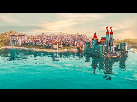 [Minecraft Time-Lapse] The Kingdom of Hamlyn | 4K 60 FPS