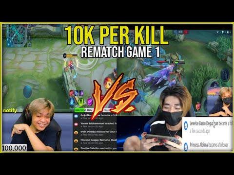 REMATCH KINGJASRO VS MEOS VELANCE GAME 1 | NAG CALCU NA SA UTANG 110 AGAD | GAME 1 MLBB