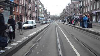 preview picture of video 'Amsterdam Tramways Route 12 Kinkerstraat to Haarlemmerweg'
