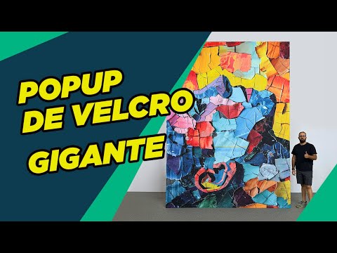 Vídeo de un photocall de velcro gigante
