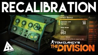 The Division Recalibration Station "How to Re-Roll Gear Stats"