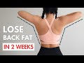 LOSE BACK FAT in 2 weeks, standing/ sitting workout, repeat 2x/ add light dumbbells