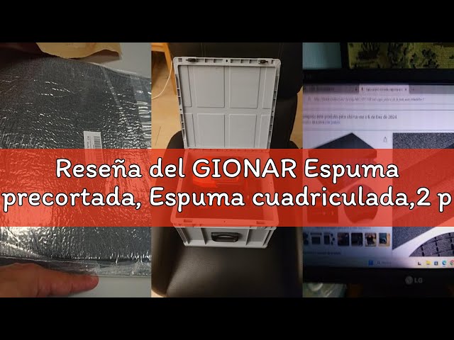 Vídeo relacionado con 4 Piezas Espuma Maletas,Espuma maletin herramientas,negra para cajas,400 mm x 300 mm, grueso 25 mm