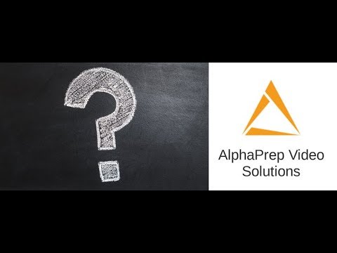 AlphaPrep Video Solutions BONUS!