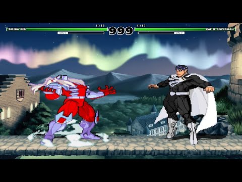 OMEGA RED vs KAL-EL - MUGEN EPIC HIGH LEVEL BATTLE!