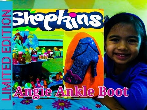 Shopkins Season 2 Limited Edition Angie Ankle Boot Playdoh Egg Challenge l Kids Balloons & Toys Video