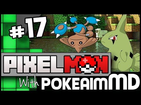 Minecraft Pixelmon Green w/ PokeaimMD, Akamaru, Gator & steve! Ep 17 - Hunt for Gym Pokemon