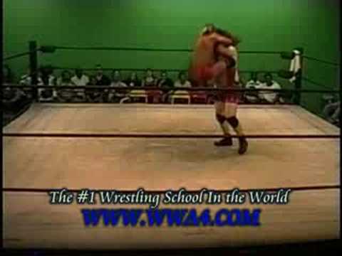 WWA4 Wrestling Move Monkey flip Jonathan Davis Bill The Butc