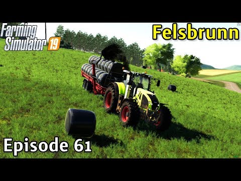 Farming Simulator19 Timelapse - Felsbrunn Episode 61 THE ANDERSON ROUND BALE AUTO STACKER  #fs19