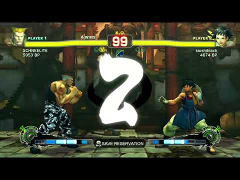Super Street Fighter 4 AE \\\  SCHNEELITE (GUILE) vs (MAKOTO) kioshiblack \\\