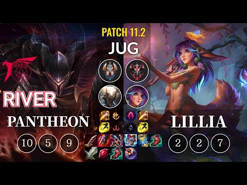 TLN River Pantheon vs Lillia Jungle - KR Patch 11.2
