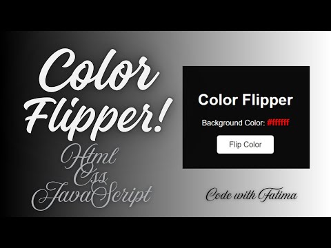 Color Flipper App Using Html Css Javascript Beginner Javascript Project