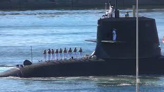 高知新港【潜水艦こくりゅう】9月1日出航‼ 離岸 出港#潜水艦 #こくりゅう #そうりゅう型 #高知新港