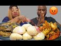 PRANK BACKFIRE ON ME I ADDED SPICY PEPPER TO HIS FOOD TO STOP HIM | EGUSI & OGBONO SOUP WITH FUFU