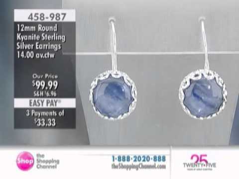 M.A.D.E. Jewellery Sterling Silver Kyanite Earrings at The Shopping Channel 458987