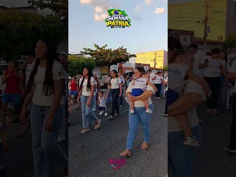 Abertura da Semana da Pátria em Cruzeta. com desfile do CMEI e Joaquim Lopes.