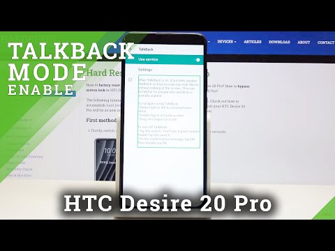 How to Enable TalkBack in HTC Desire 20 Pro - Activate TalkBack Function