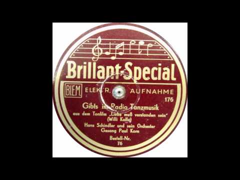 Gibts im Radio Tanzmusik - Hans Schindler u.s. Orchester