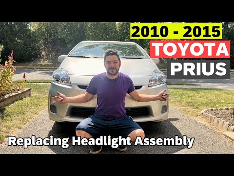 DIY 2010 2011 2012 2013 2014 2015 Toyota Prius Replacing Headlights
