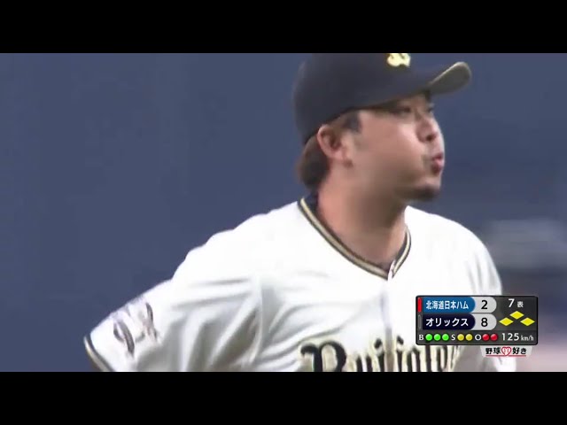 【7回表】バファローズ・荒西 満塁のピンチで登板もファイターズ・中田から三振を奪う!!  2020/9/25 B-F