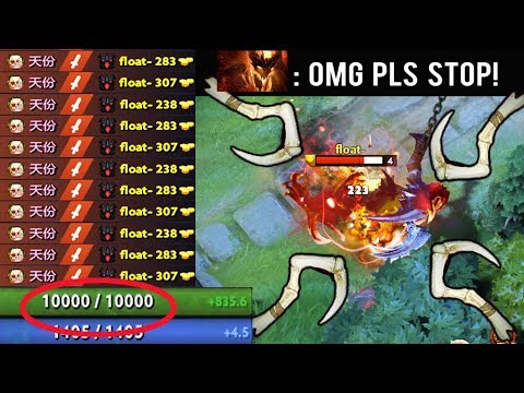 OMG 10.000 HP Delete SF Mid Crazy Raid Boss Pudge Epic Battle Game Dota 2