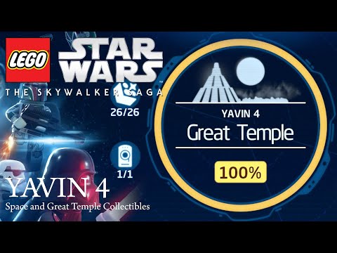 LEGO The Skywalker Saga - Yavin 4 (Space and Great Temple) All Open World Collectibles 100%
