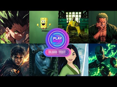 BLIND TEST - FACILE - TOUT GENRE 60 EXTRAITS - FILMS, SERIES, JEUX, VIDEOS MANGA, DESSINS ANIMES