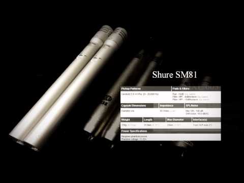 Overhead mics rock shootout - Shure SM81, MXL 603, Behringer C2