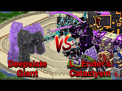 100 Hundred Plus - Minecraft |Mobs Battle| Deepslate Giant (Deep Space)VS L_Ender 's Cataclysm