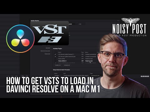 HOW TO GET VSTs TO LOAD IN DAVINCI RESOLVE ON A MAC M1 | How to Audio Post Production Tutorials