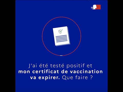 #COVID19 : que faire si j'ai été testé positif et que mon certificat de vaccination va expirer ?