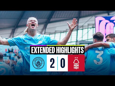 Man City 2-0 Nottingham Forest | Foden & Haaland score as 10-man City win! | EXTENDED HIGHLIGHTS