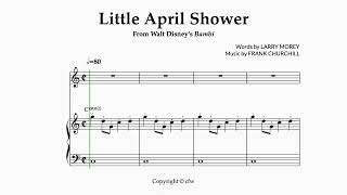 Little April Shower [Piano Accompaniment] - [Bambi] [Musical Theatre ,Grade 1, Category A]